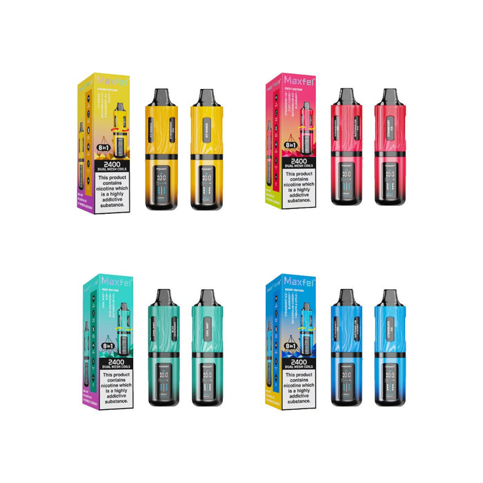 20mg Maxfel Legend Fanady 8 in 1 2400 Puffs Prefilled Pod Vape Kit