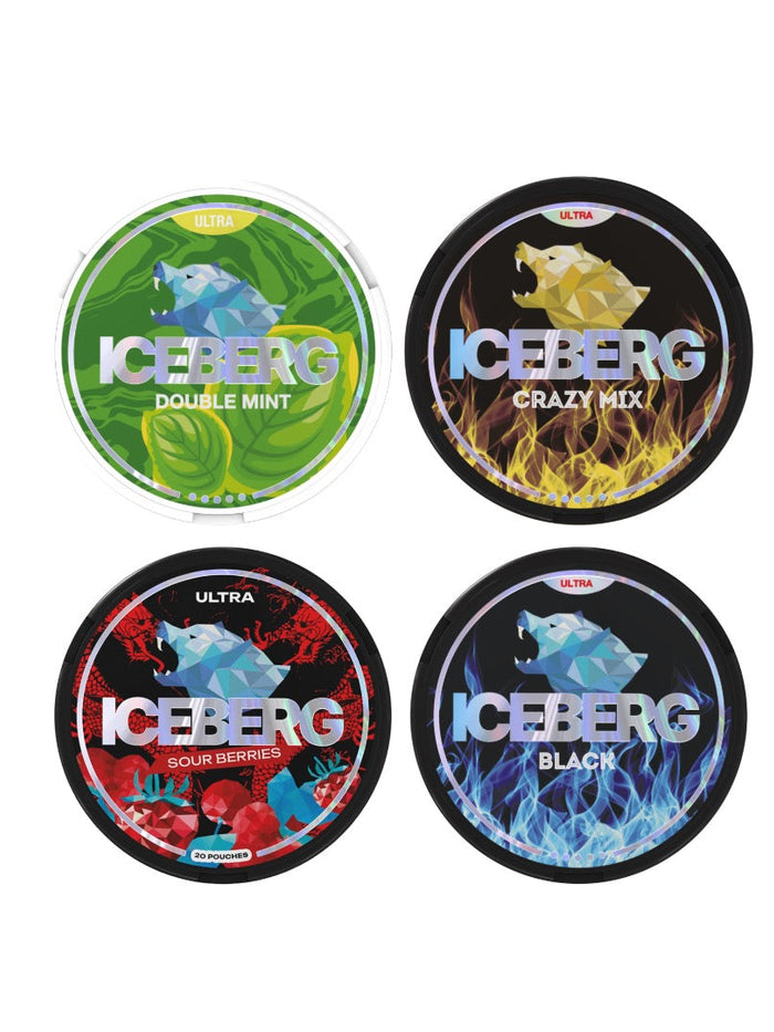 50mg  Iceberg Ultra Nicotine Pouches - 20 Pouches