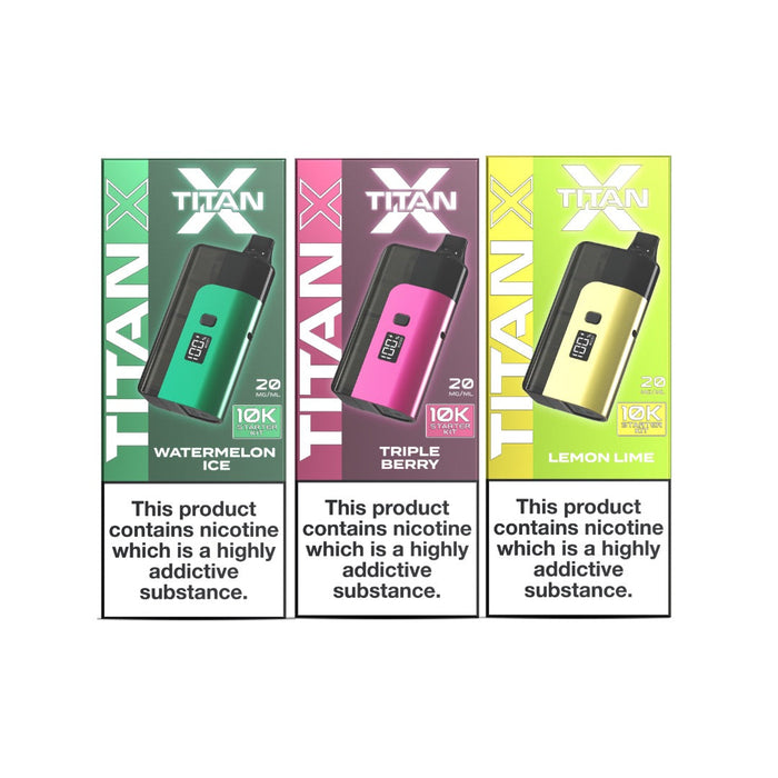 20mg Titan X 10k Puff Prefilled Pod Vape Kit