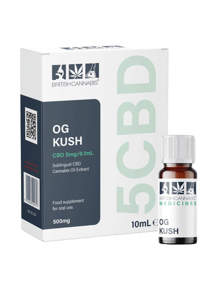 5CBD by British Cannabis 500mg CBD Full Plant Extract OG Kush 10ml