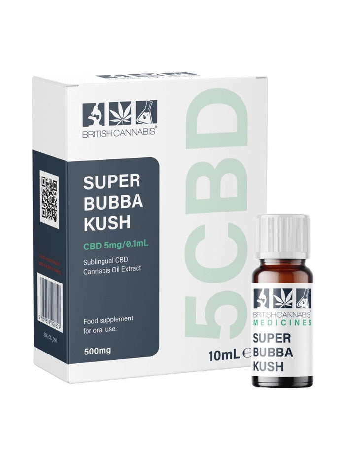 5CBD by British Cannabis 500mg CBD Full Plant Extract Super Bubba Kush 10ml