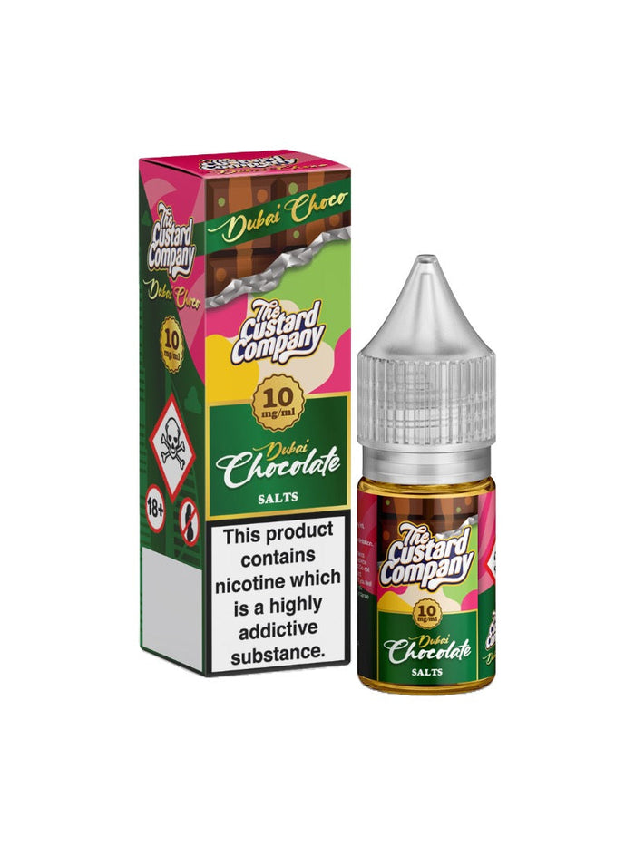 10mg The Custard Company Dubai Chocolate Nic Salt 10ml (50VG/50PG)