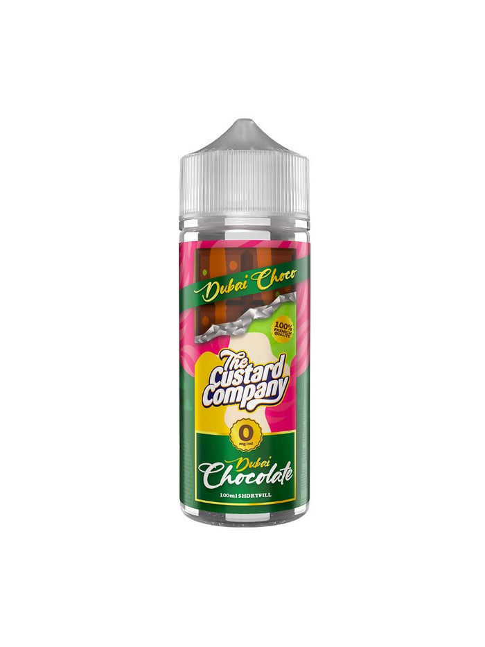 0mg The Custard Company Dubai Chocolate 120ml Shortfill (70VG/30PG)