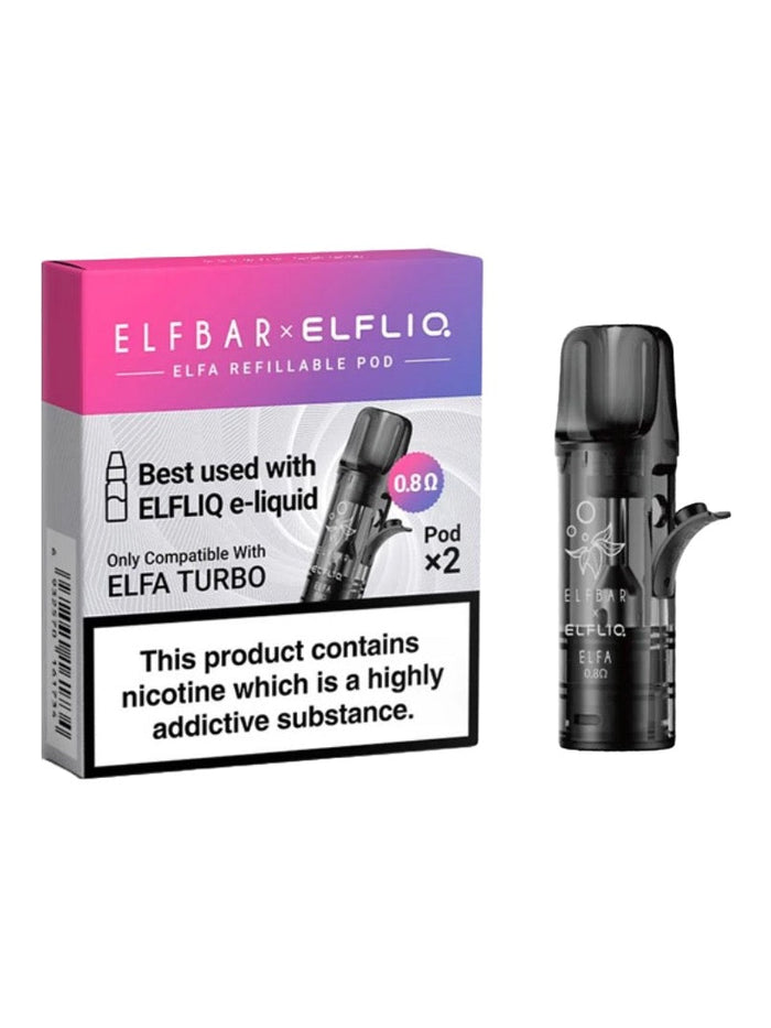 Elfliq Elfa Turbo Refillable Pods 2ml - 2 pcs (0.8Ohm)