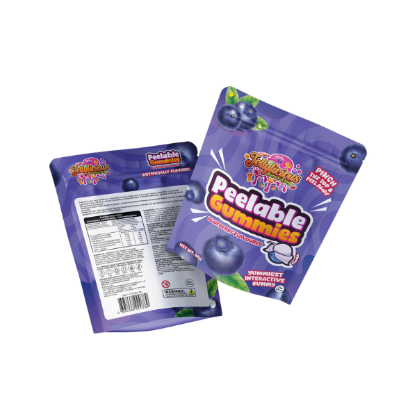 Jellylicious Peelable Blueberry Gummies