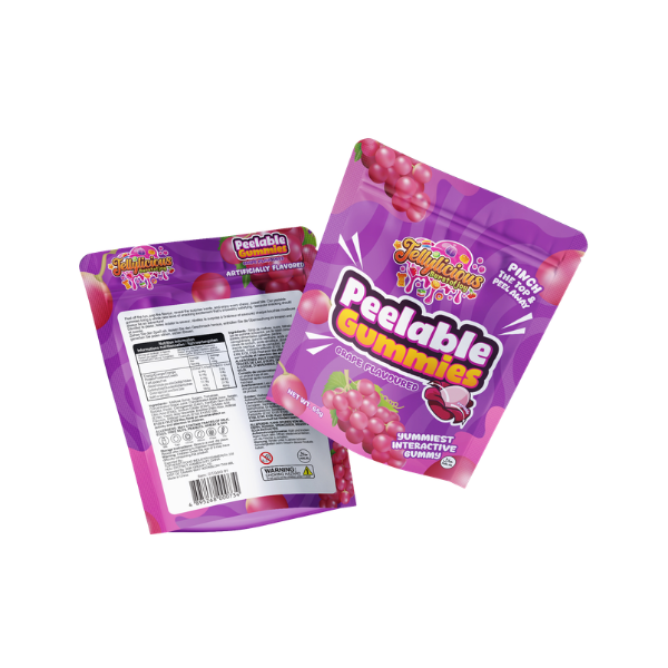 Jellylicious Peelable Grape Gummies