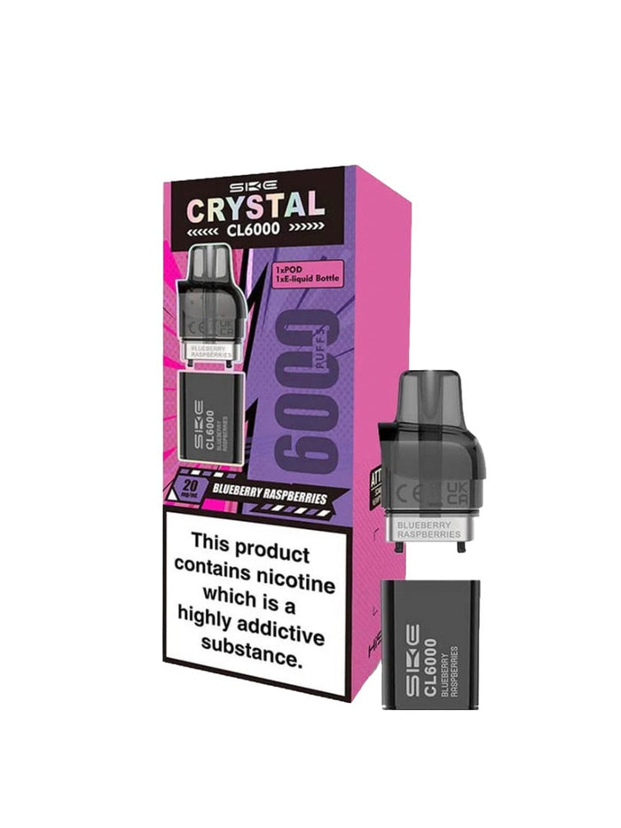 SKE Crystal CL6000 20mg Replacement Prefilled Pods 2ml