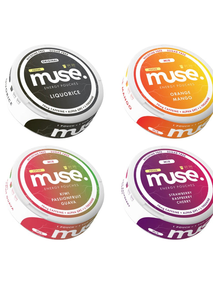 70mg Muse Focus Energy Pouches (UK Made) - 20 Pouches