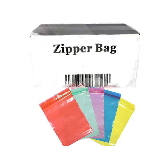 Zipper Branded 40mm x 40mm Purple Bags
