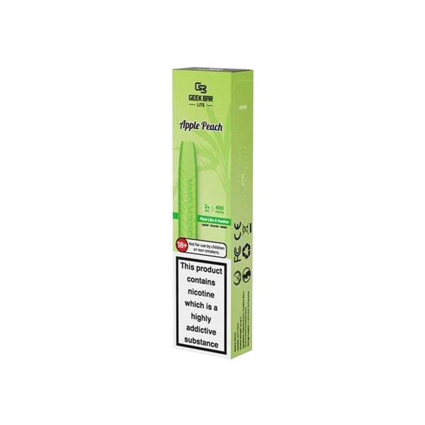 20mg Geek Bar Lite Disposable Pod Device 350 Puffs