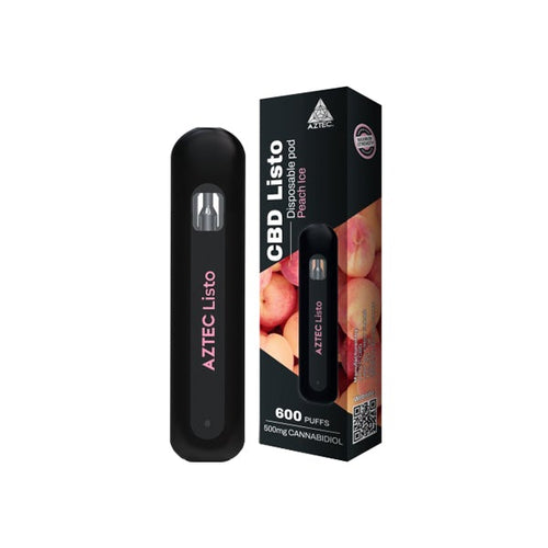 Aztec CBD Listo 500mg CBD Disposable Vape Pen - 1ml 600 Puffs