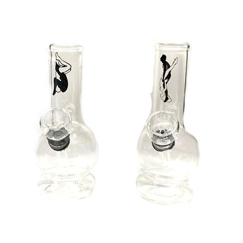 6 x 5" Small Glass Bong - GWP(616)