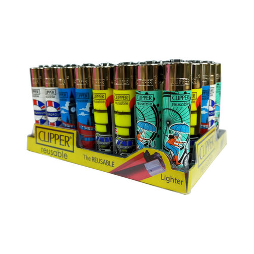 40 Clipper CP11RH Classic Large Flint London 19 Lighters - CL5C128UKH